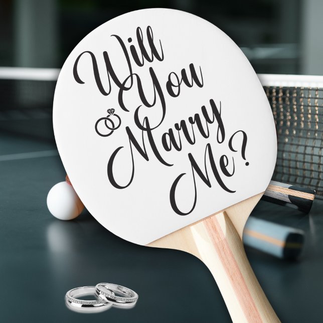 Pala De Ping Pong Surprise Proposal “Will You Marry Me?”  (Subido por el creador)
