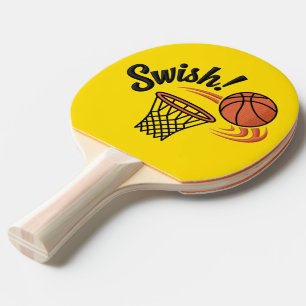 Pala De Ping Pong Swish Slam Dunk: Vintage Basketball Style