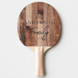 Pala De Ping Pong Tabla de Madera de Pallet con Apellido Familiar Es