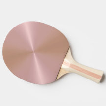 Tabla única de ping metálico rosa