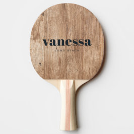 Pala De Ping Pong Tablas de Driftwood Minimal Modern Classic Nombre