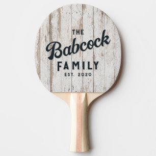 Pala De Ping Pong Tablas de madera blanqueadas Nombre de familia ret
