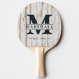 Pala De Ping Pong Tablas de Madera Blanqueadas Superposición de Mono