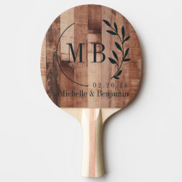 Pala De Ping Pong Tablas de Madera de Pallet Letra Inicial Bodas de 