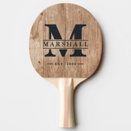 Pala De Ping Pong Tablas de madera flotante con superposición de mon