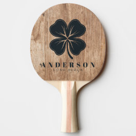 Pala De Ping Pong Tablas de madera flotante Trébol de cuatro hojas c