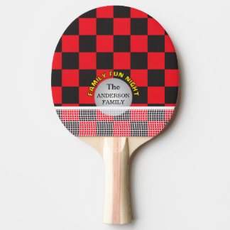 Pala De Ping Pong Table Tennis, Family Games, Checkerboard