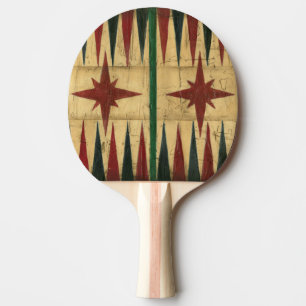 Pala De Ping Pong Tablero antiguo del juego del backgammon de Ethan