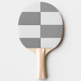 Pala De Ping Pong tablero de ajedrez blanco y gris