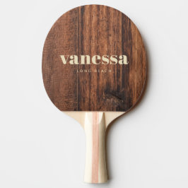Pala De Ping Pong Tablero de corte desgastado nombre clásico moderno