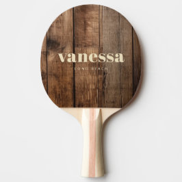Pala De Ping Pong Tablones de Suelo de Granero Minimal Moderno Clási