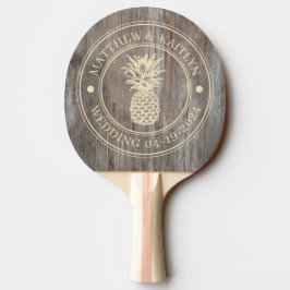 Pala De Ping Pong Tablones Desgastados Piña Nombres de Boda