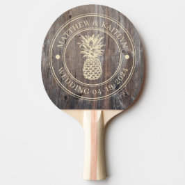 Pala De Ping Pong Tablones Desgastados Piña Nombres de Boda