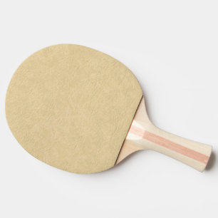 Pala De Ping Pong Tan Leather Look