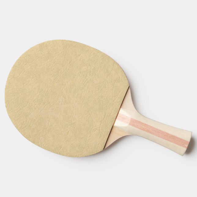 Pala De Ping Pong Tan Leather Look (Lateral)