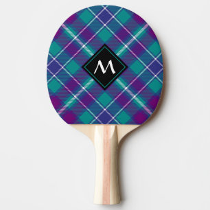 Pala De Ping Pong Tartán verde marino, púrpura y azul