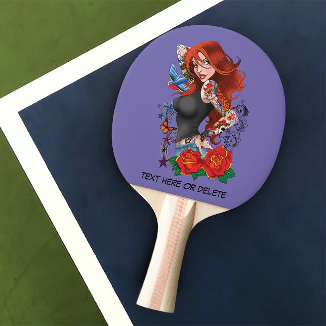 Pala De Ping Pong Tattoos de la mujer de Redhead (Subido por el creador)