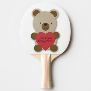 Pala De Ping Pong Te Amo Antes De Mucho Oso De Teddy.