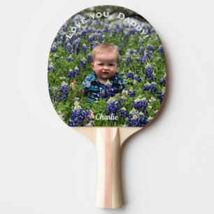 Pala De Ping Pong Te amo papá, foto del Personalizado del Día del Pa