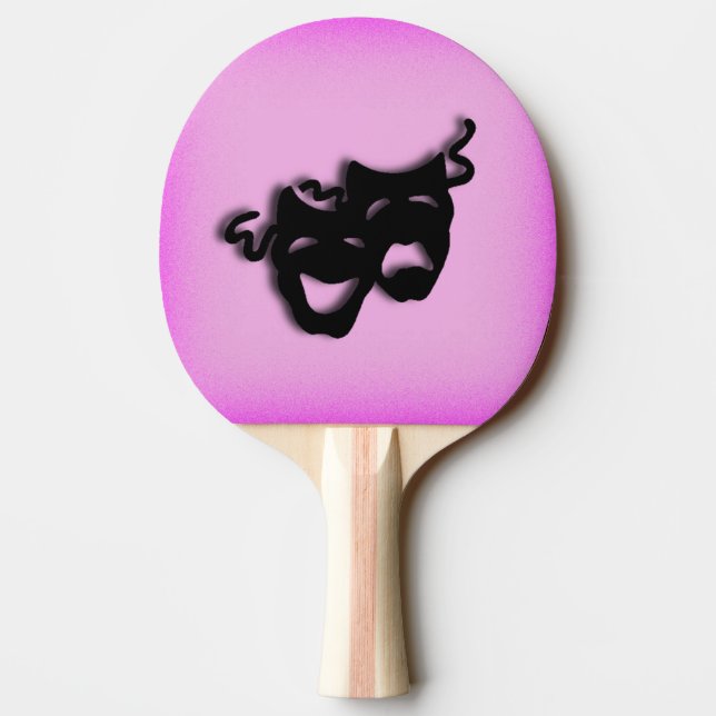 Pala De Ping Pong Teatro de Comedia y Tragedia Rosa (Reverso)