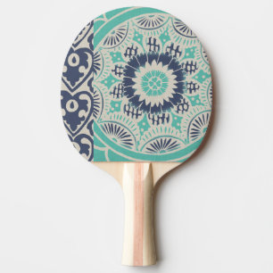 Pala De Ping Pong Teja azul III del batik