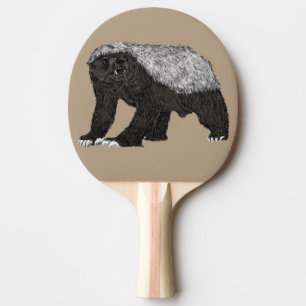 Pala De Ping Pong Tejón mielero Animal salvaje desagradable