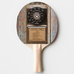 Pala De Ping Pong Teléfono anticuado de rotativo de pago robusto