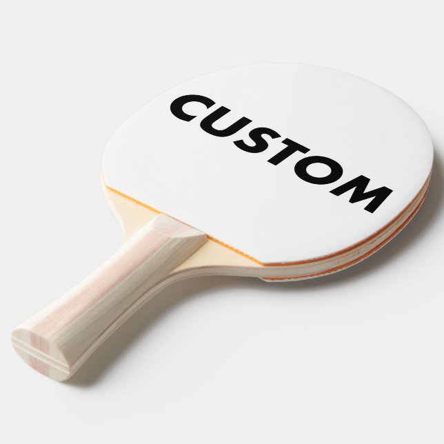 Pala De Ping Pong Tenis de mesa de impresión completa personalizada  (Ángulo trasero)