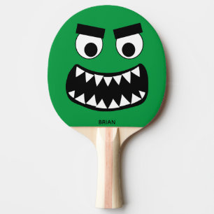 Pala De Ping Pong Tenis de mesa divertido monstruo verde para niños