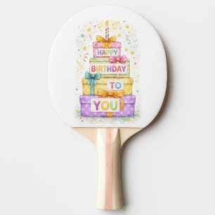 Pala De Ping Pong Tenis de mesa feliz cumpleaños