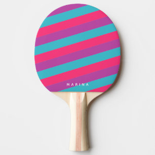 Pala De Ping Pong Tenis de mesa turquesa de color rosa morado neón