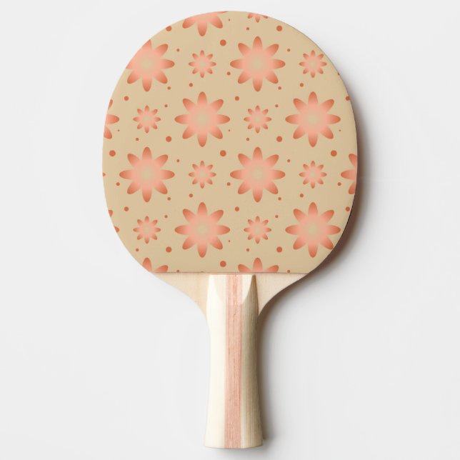 Pala De Ping Pong Terracotta naranja y arena beige delicada margarit (Anverso)