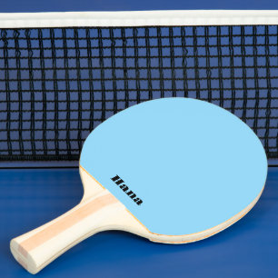 Pala De Ping Pong Texto diferente en ambos lados azul claro
