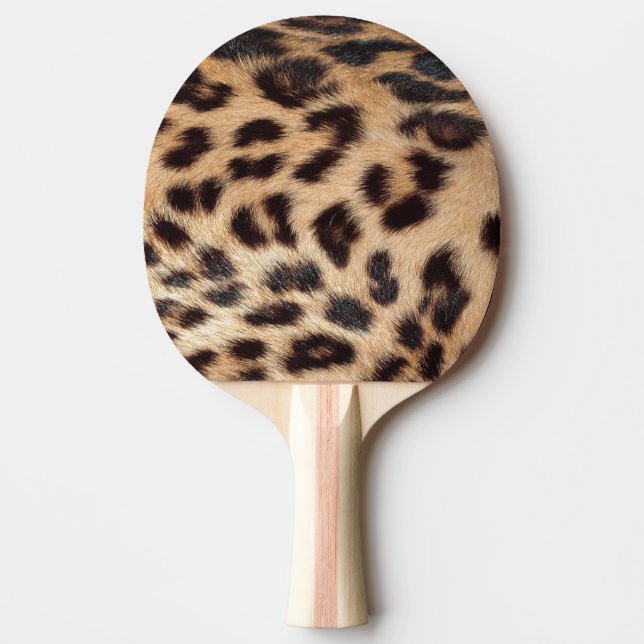 Pala De Ping Pong textura de impresión leopardo (Anverso)