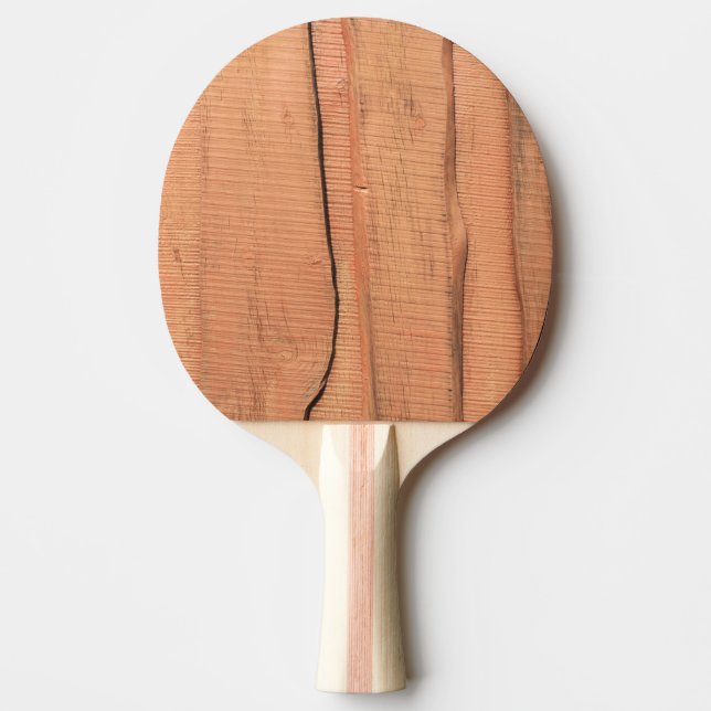 Pala De Ping Pong Textura de madera (Anverso)