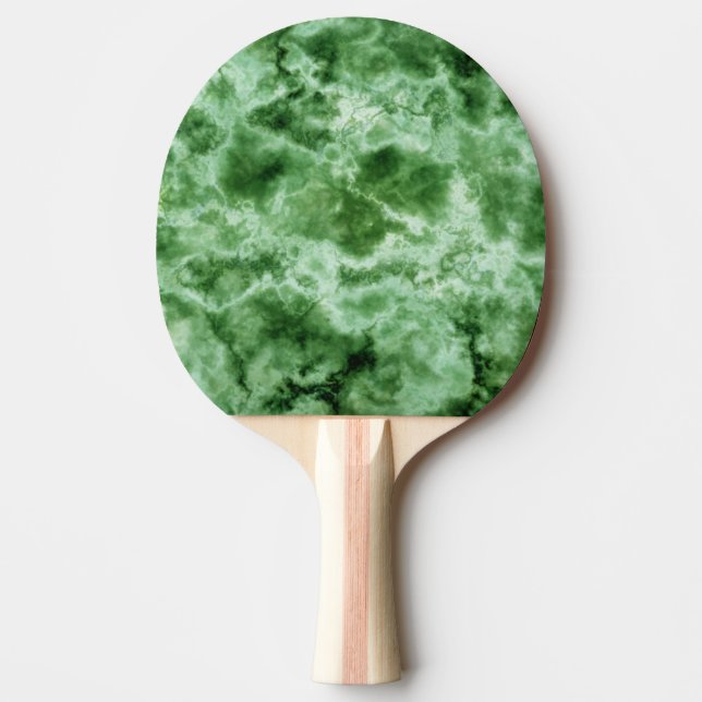 Pala De Ping Pong Textura de mármol verde (Anverso)