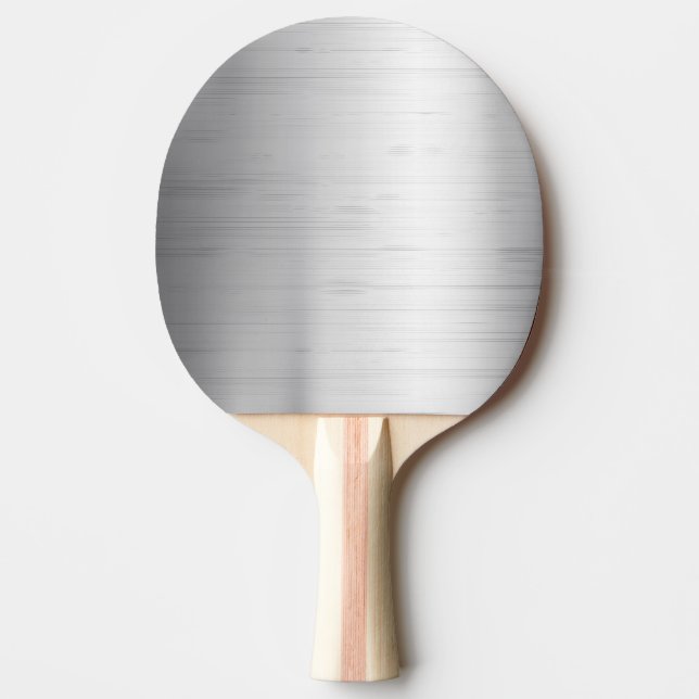Pala De Ping Pong Textura del metal plateado (Anverso)
