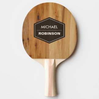 Pala De Ping Pong Textura personalizada de grano de madera moderna