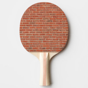 Pala De Ping Pong Textura roja de la pared de ladrillo