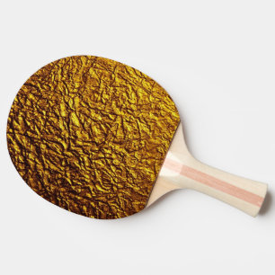 Pala De Ping Pong texturas brillantes del modelo del oro