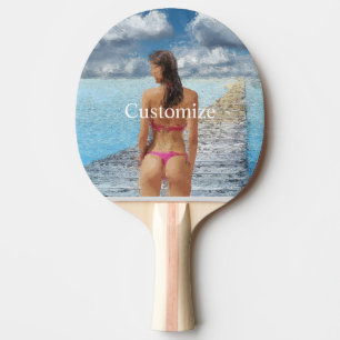 Pala De Ping Pong Thunder_Cove, Chica de bikini