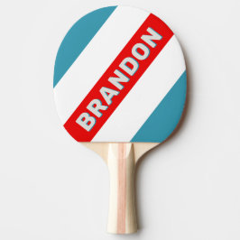 Pala De Ping Pong Thunderbird Negrita Rayada con Nombre