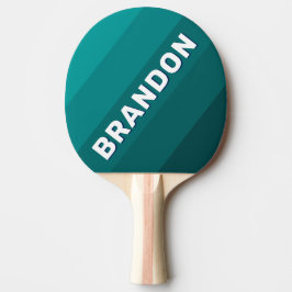 Pala De Ping Pong Tide del Océano Rayas Negritas con Nombre