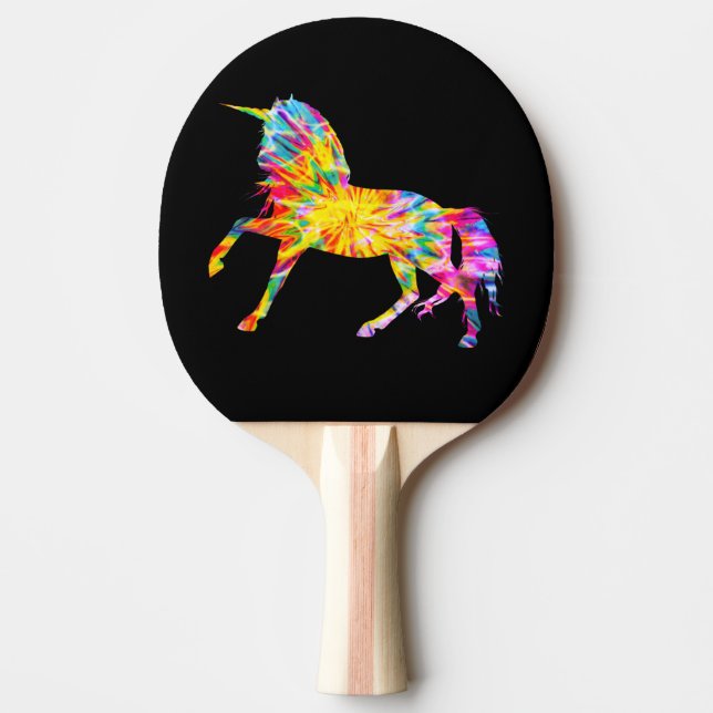 PALA DE PING PONG TIE DYE UNICORN (Anverso)