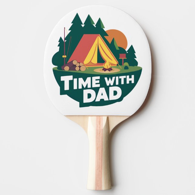 Pala De Ping Pong Tiempo con papá - Día del padre (Anverso)