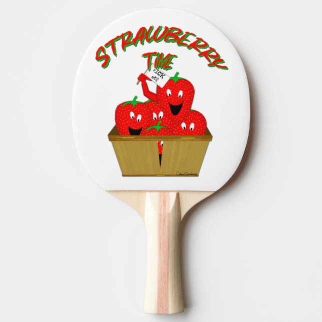 Pala De Ping Pong ¡Tiempo de fresa! (Anverso)