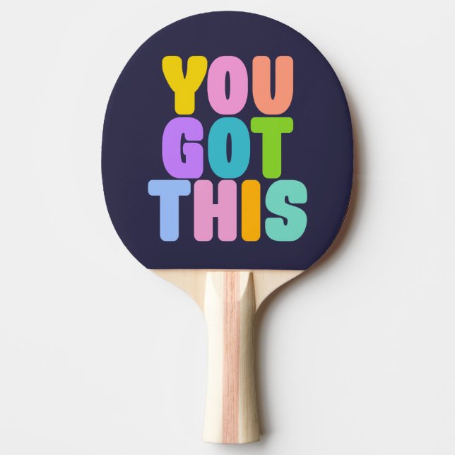 Pala De Ping Pong Tienes Esta Cita Inspiradora De Color (Anverso)