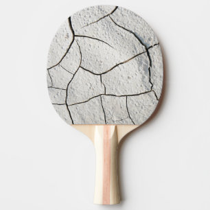 Pala De Ping Pong Tierra Agrietada Textura Fría