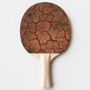 Pala De Ping Pong tierra seca y agrietada