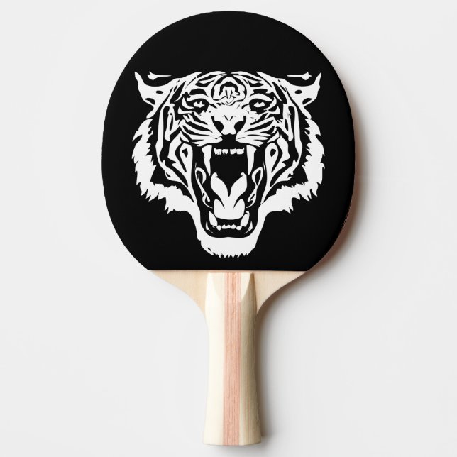 Pala De Ping Pong Tigre blanco ruidoso (Anverso)